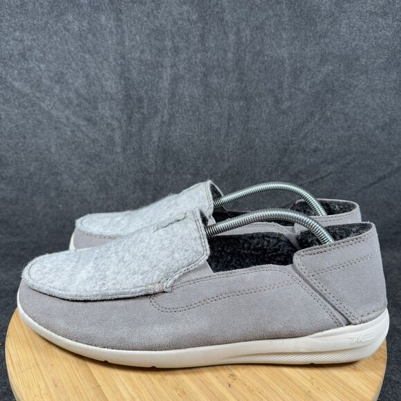 Clarks Men's Sz 11.5 M Gray Suede Gorwin Step Slip-On Loafer Shoes NEW - Picture 3 of 8